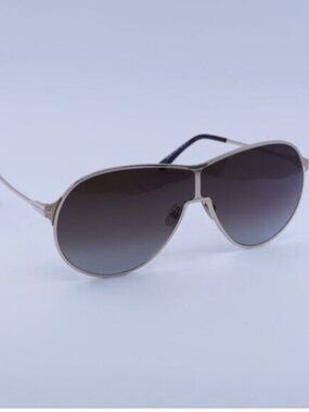 Tom Ford Gaia FT1174 28K Sunglasses Rose Gold Aviator Frame, Roviex Lenses